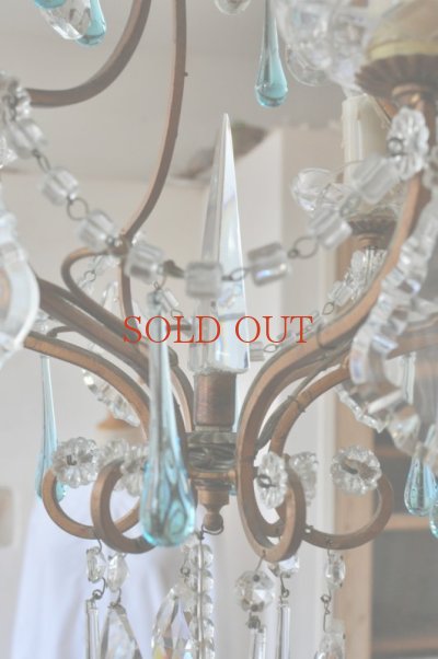 アンティーク ティアーズドロップ シャンデリア