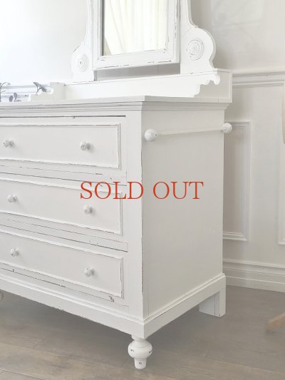 画像4: かわいいクロス掛け付 ドレッサー