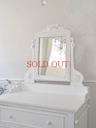 画像3: かわいいクロス掛け付 ドレッサー