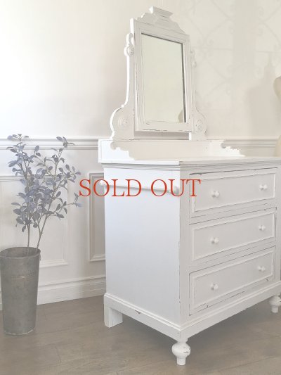 画像12: かわいいクロス掛け付 ドレッサー