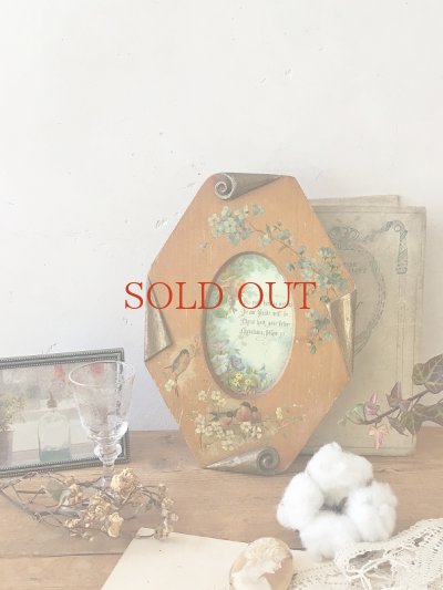 画像9: フランス 手描き模様がかわいい木製フォトフレーム