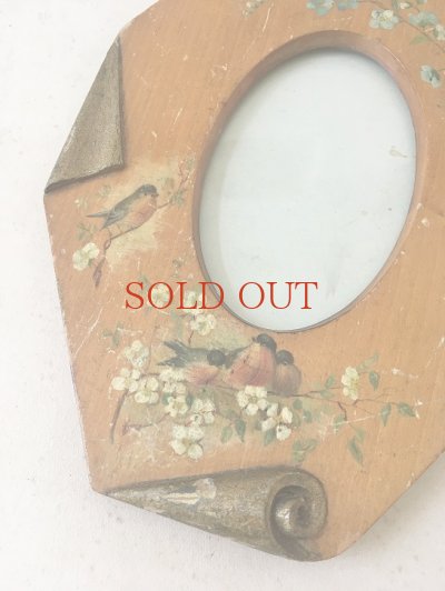 画像3: フランス 手描き模様がかわいい木製フォトフレーム