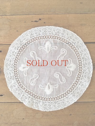 画像7: フランス 繊細な刺繍がかわいいレース