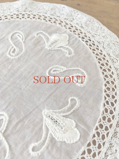 画像6: フランス 繊細な刺繍がかわいいレース