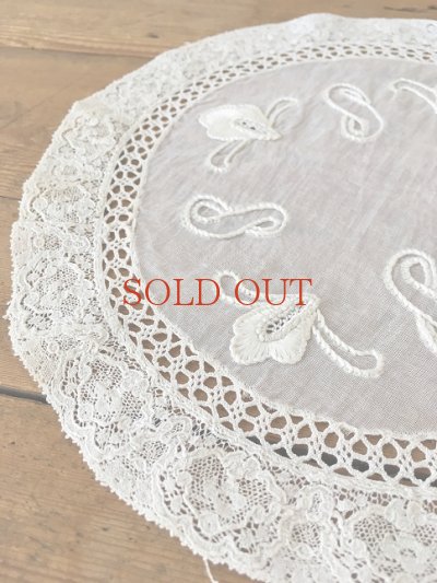 画像5: フランス 繊細な刺繍がかわいいレース