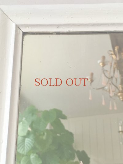 画像4: フランス ホワイト木製ミラー