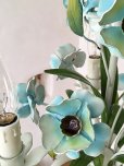 画像10: フランス ブルーのお花がかわいいアイアンシャンデリア