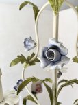 画像8: フランス ラベンダー色の薔薇が素敵な アイアンシャンデリア