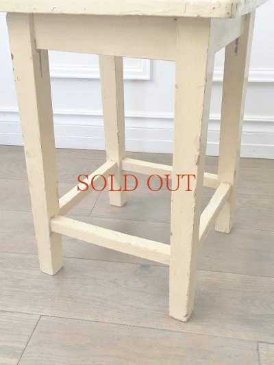 画像4: オリジナルのクリームペイントが かわいいスツール