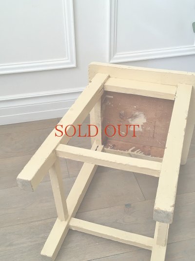 画像9: オリジナルのクリームペイントが かわいいスツール