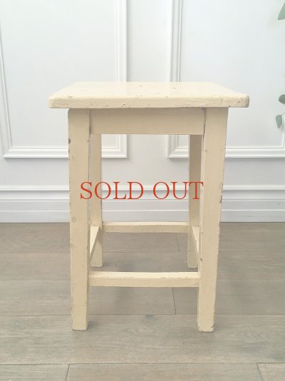 画像5: オリジナルのクリームペイントが かわいいスツール
