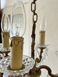 画像11: フランス ４灯カットガラスが素敵なシャンデリア