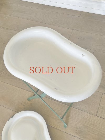 画像8: フランス ホーロー製蓋付ベビーバス