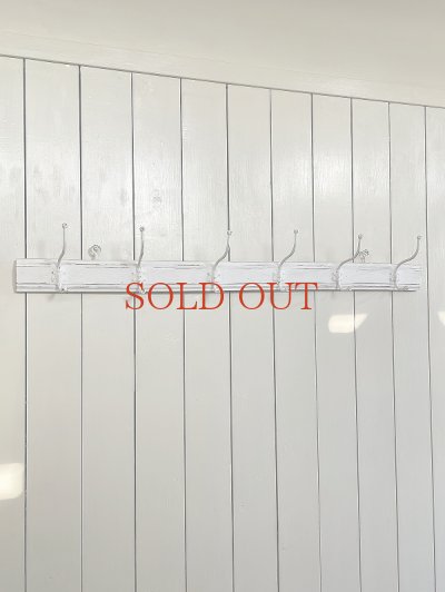 画像7: 6連ホワイト コートフック