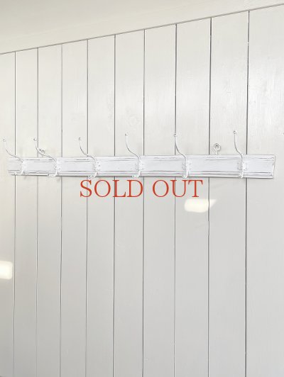 画像3: 6連ホワイト コートフック