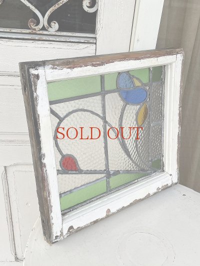 画像5: イギリス お花模様が素敵な ステンド