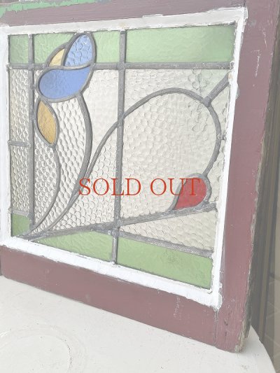 画像10: イギリス お花模様が素敵な ステンド