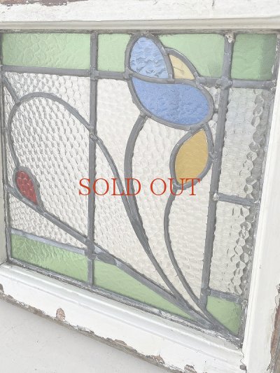 画像4: イギリス お花模様が素敵な ステンド