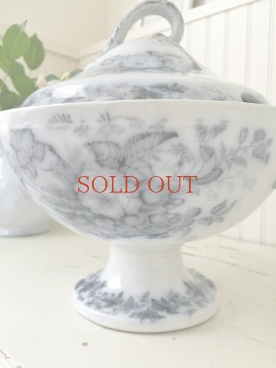 画像3: イギリス１８００年後期 薔薇の模様が素敵な スーピエール