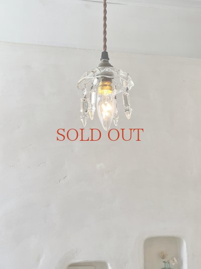 画像2: フランス 小さなガラスシャンデリア  30%OFF 