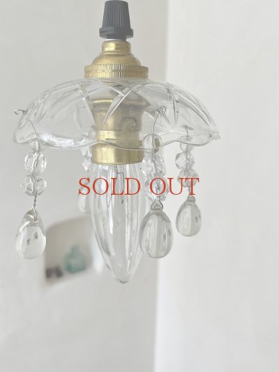 画像9: フランス 小さなガラスシャンデリア