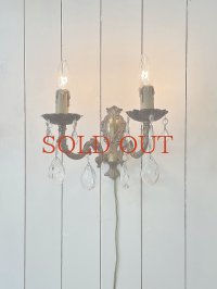 フランス ガラスドロップ ウォールライト  30%OFF 