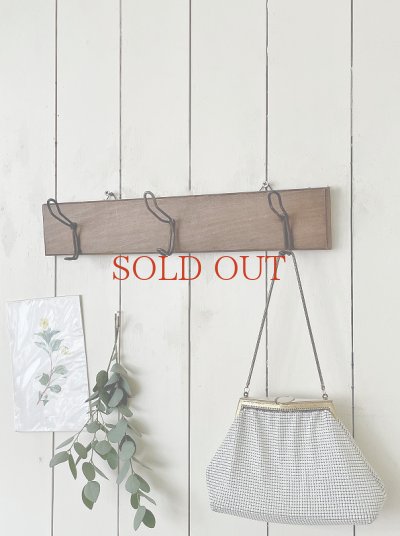 画像2: フランス ダブルフック３連 コートフック  30%OFF 