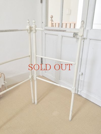 画像3: フランス 折りたたみ式 タオルレール