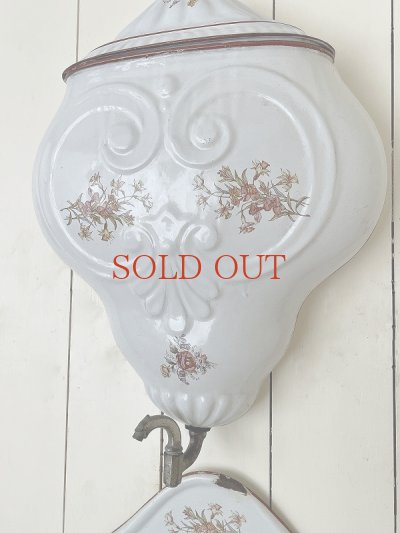 画像3: フランス ホーロー製ウォータータンク＆ベイスン