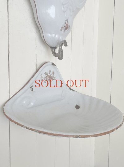 画像11: フランス ホーロー製ウォータータンク＆ベイスン