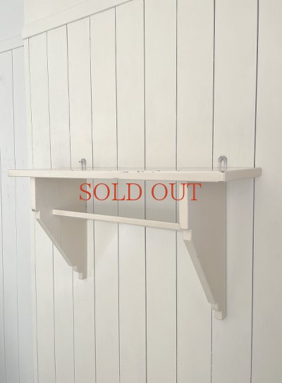 画像7: フランス クリーム色のオリジナルペイントが かわいい不思議なシェルフ