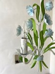 画像12: フランス ブルーのお花が素敵な アイアンシャンデリア