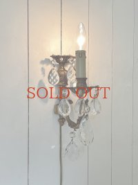フランス クリスタルガラスドロップ ウォールライト  40%OFF 