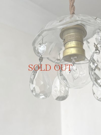 画像11: フランス カットガラスがきれいな ミニガラスシャンデリア