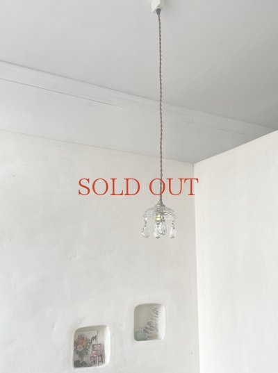 画像7: フランス カットガラスがきれいな ミニガラスシャンデリア