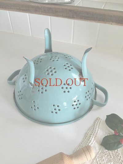 画像7: フランス 色が素敵な ホーロー製コランダー