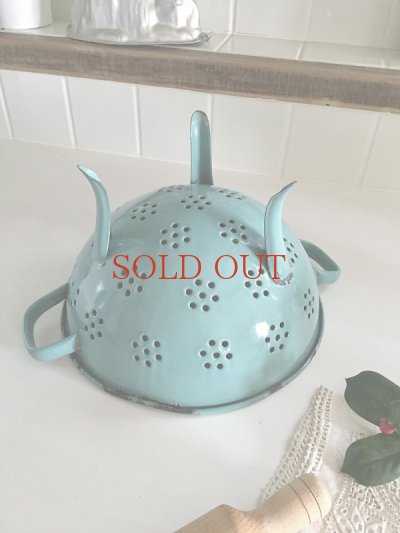 画像8: フランス 色が素敵な ホーロー製コランダー