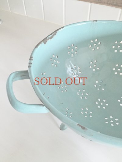 画像5: フランス 色が素敵な ホーロー製コランダー