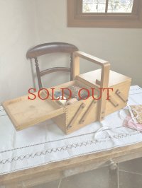 フランス 開き方がかわいい ソーイングボックス  40%OFF 