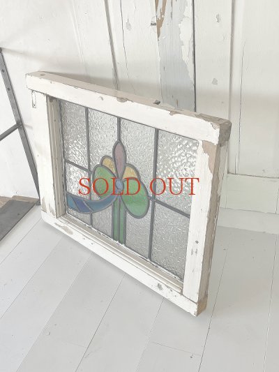 画像2: イギリス お花がかわいいステンド  50%OFF 
