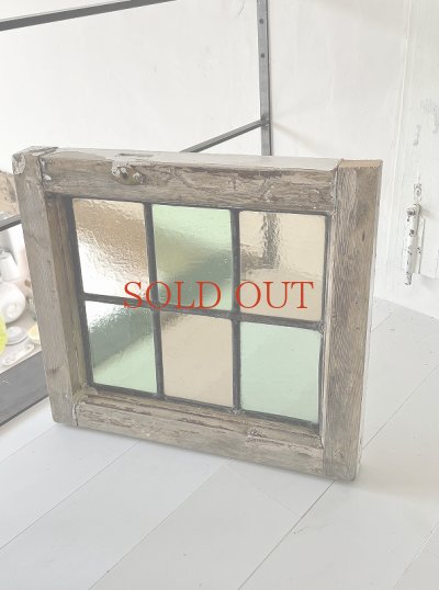 画像2: イギリス パステルカラーが かわいい小さなステンド  40%OFF 