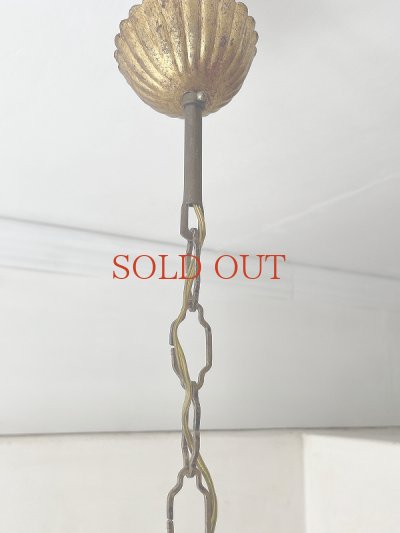 画像5: フランス ピンク色のドロップが かわいい4灯シャンデリア