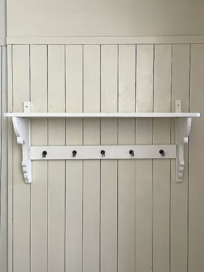 画像6: サイドのデザインが かわいい木製シェルフ   30%OFF 