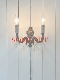 フランス ガラスドロップ ウォールライト  30%OFF 