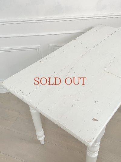 画像10: フランスらしい素敵な ホワイトテーブル