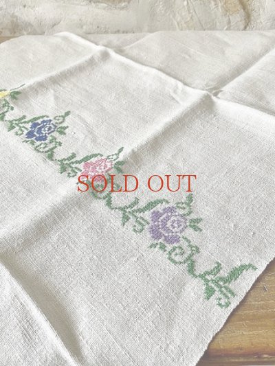 画像3: ５色のローズがかわいい ハンガリアンリネン