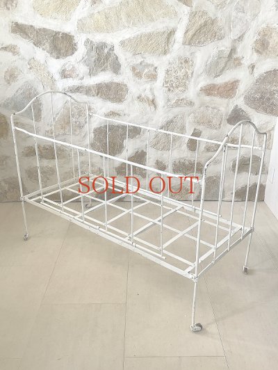 画像4: フランス アイアン製チャイルドベッド