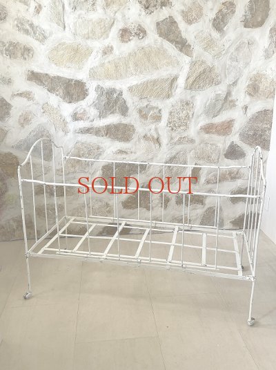 画像3: フランス アイアン製チャイルドベッド