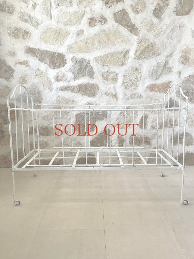 画像9: フランス アイアン製チャイルドベッド