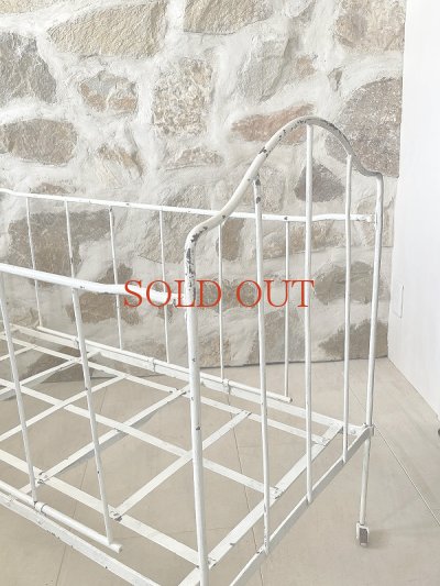 画像5: フランス アイアン製チャイルドベッド